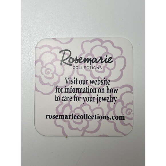 Rosemarie Collections Necklace Bracelet Earring Rhinestone 4 Piece Jewelry Set - Picture 11 of 12